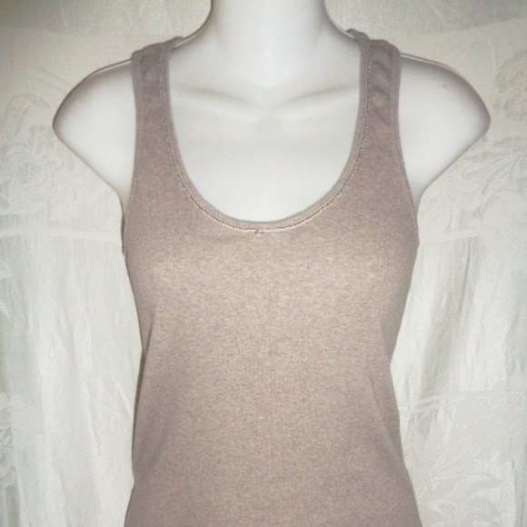Brunello Cucinelli Tops - BRUNELLO CUCINELLI Tan Monili Bead Tank S/M $600